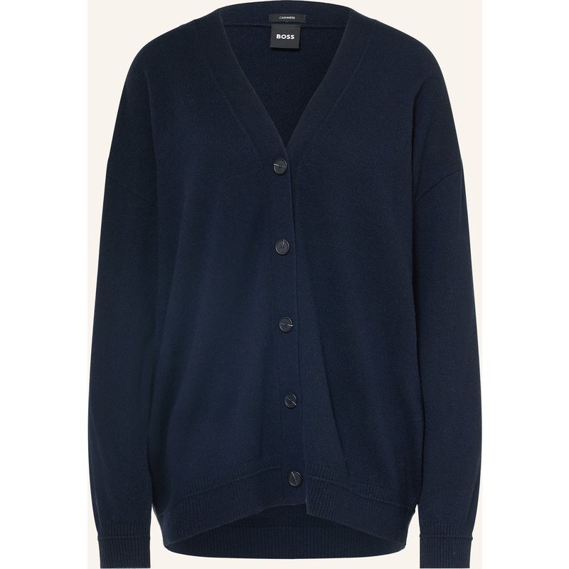 Boss Strickjacke Falanas Aus Cashmere blau