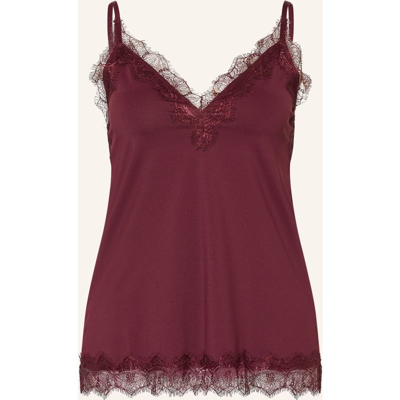 Rosemunde Top Bridget Mit Spitze rot