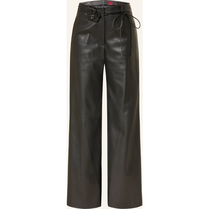 Hugo Hose Hasmina In Lederoptik schwarz