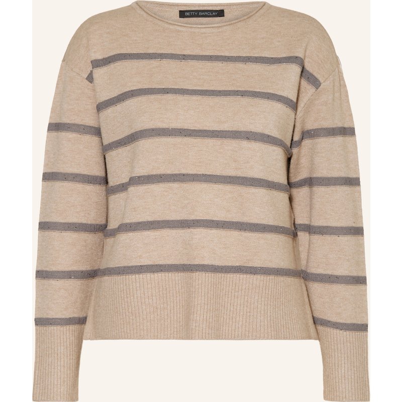 Betty Barclay Pullover Mit Pailletten beige