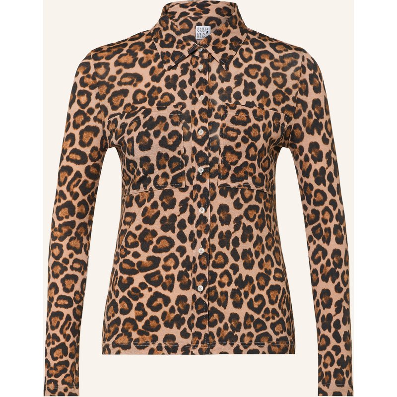 Emily Van Den Bergh Hemdbluse Aus Jersey braun