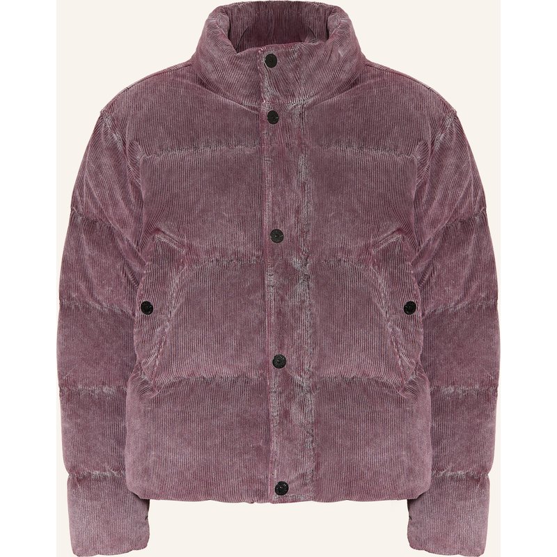 Stone Island Daunenjacke Aus Cord rot