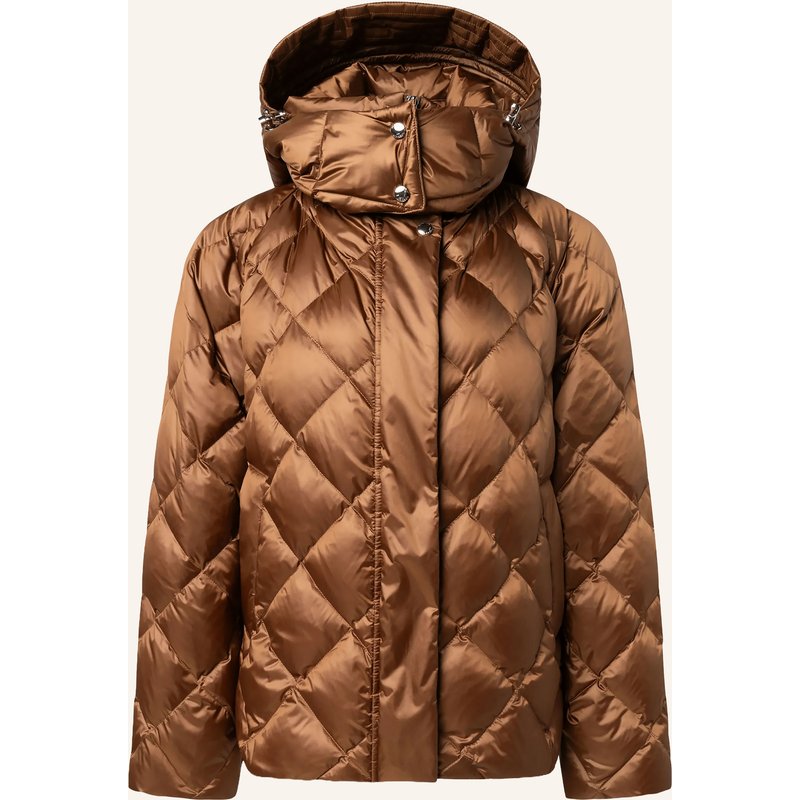 Windsor. Daunenjacke Mit Abnehmbarer Kapuze braun