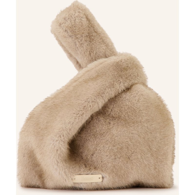 Herno Handtasche Aus Kunstfell beige