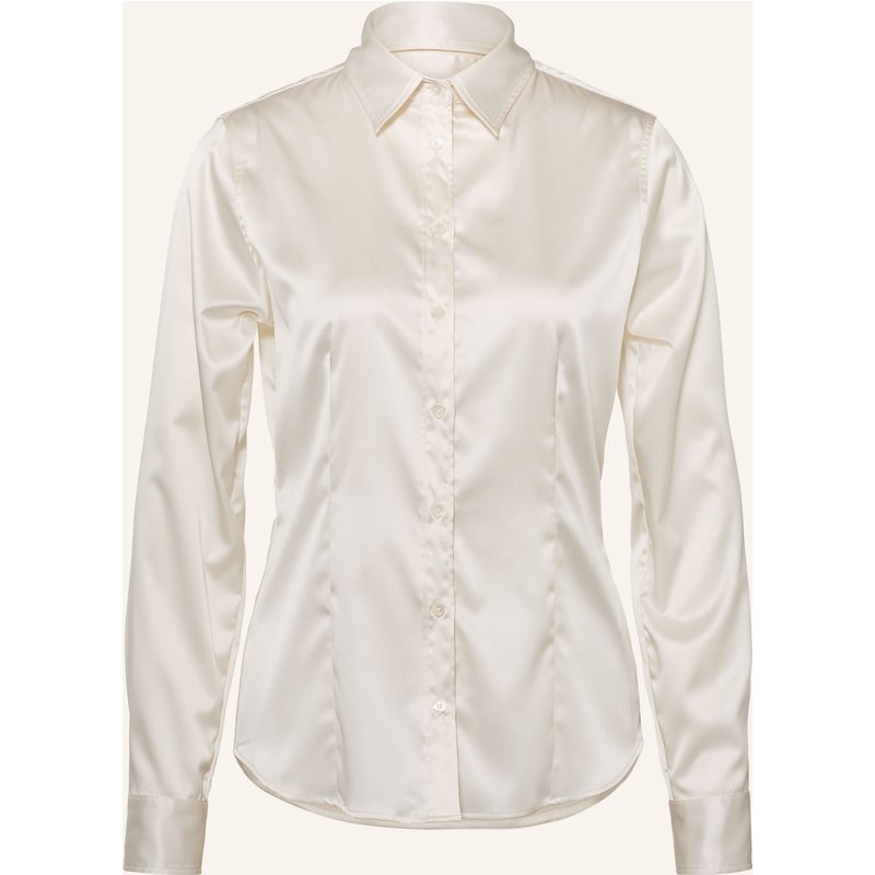 Robert Friedman Hemdbluse Agata Aus Satin weiss