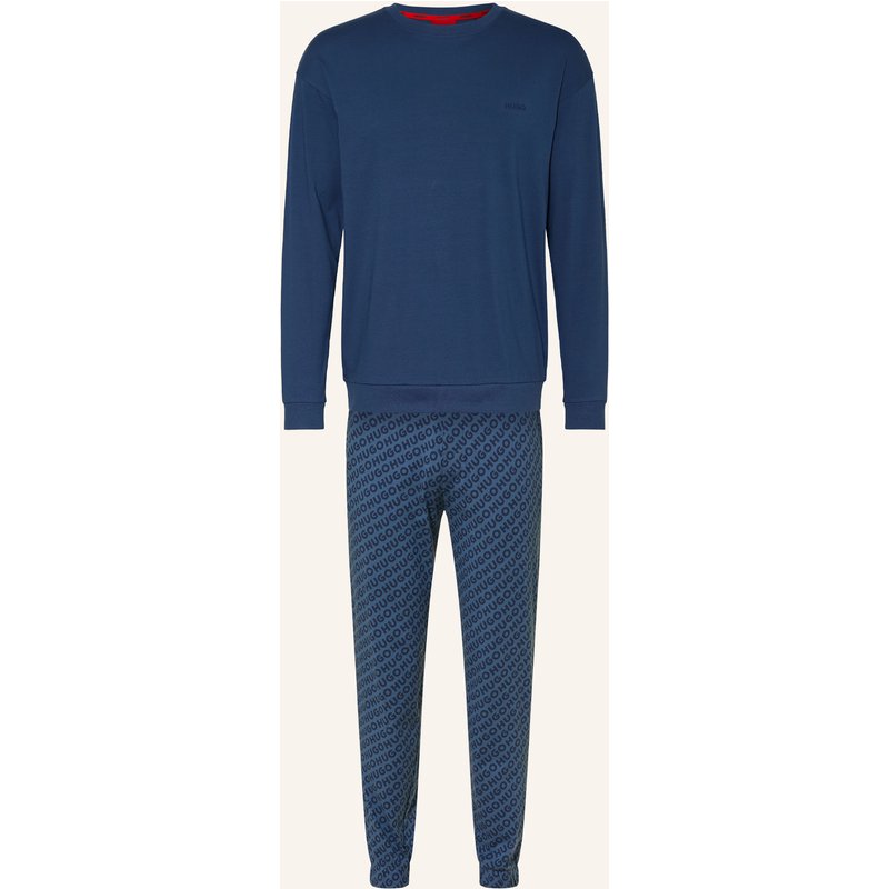 Hugo Schlafanzug Elion Aus Jersey blau