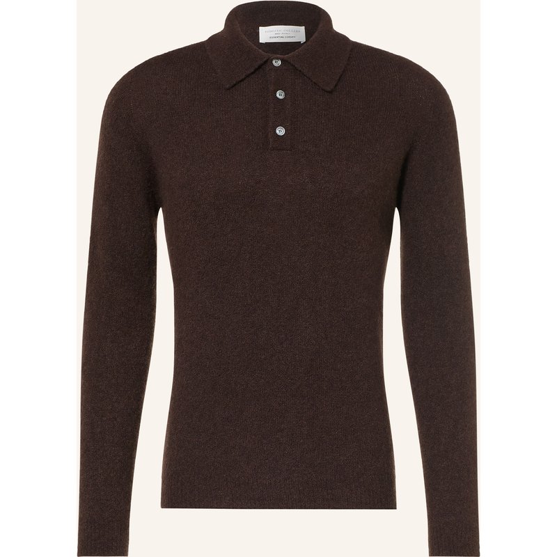 Roberto Collina Strick-Poloshirt Mit Cashmere braun