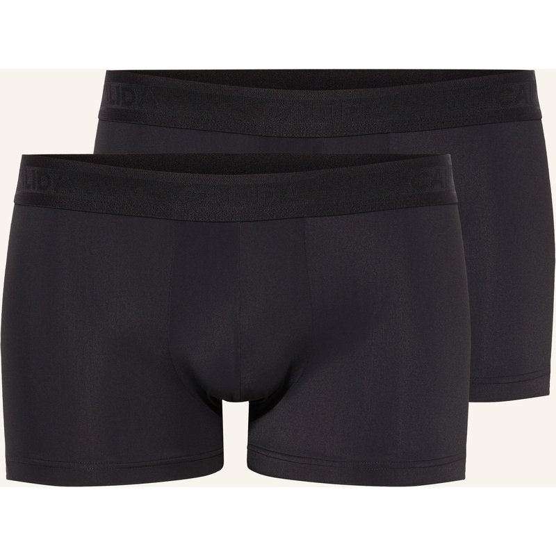 Calida 2er-Pack Boxershorts Micro Stretch schwarz