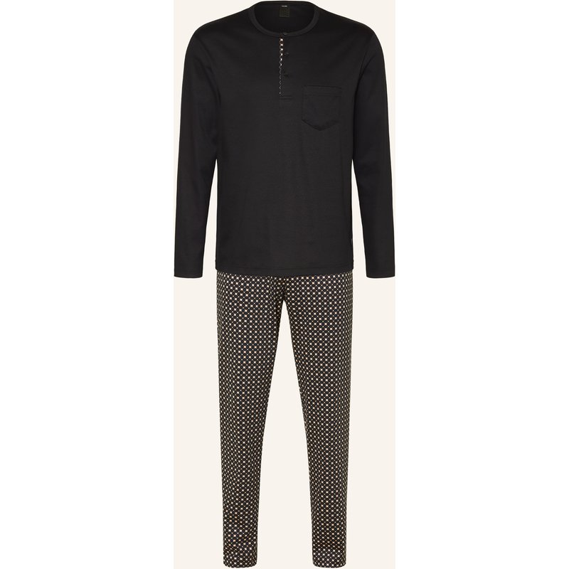Calida Schlafanzug Relax Cosy Vibes schwarz