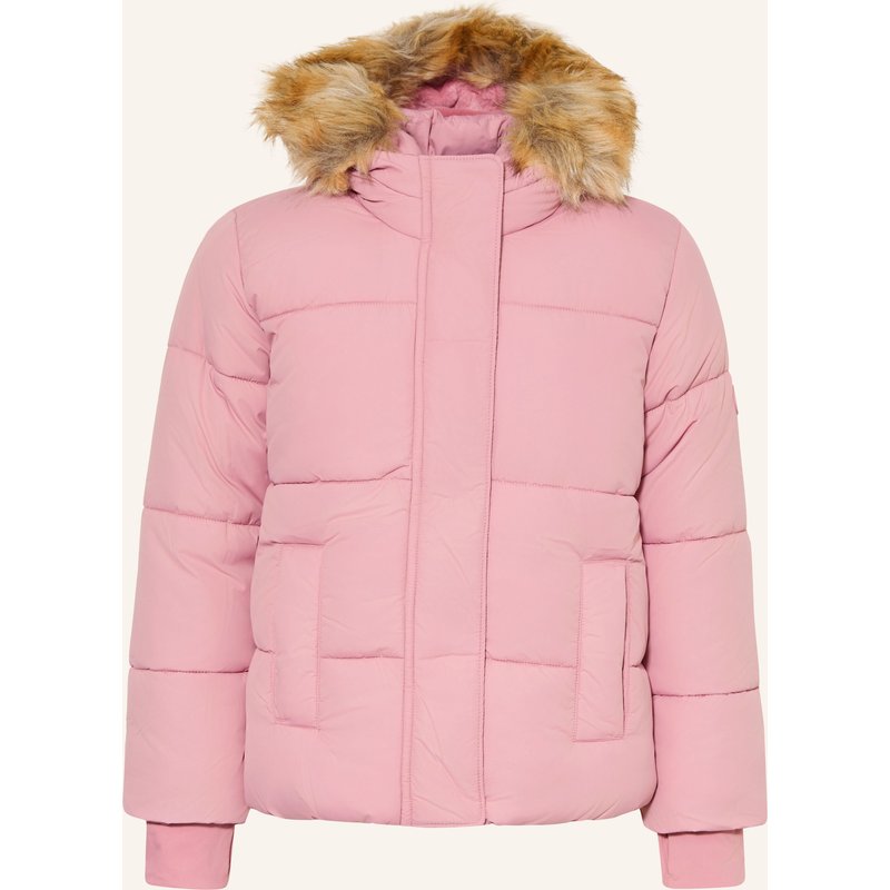 Abercrombie & Fitch Steppjacke Mit Abnehmbarem Kunstfell rosa