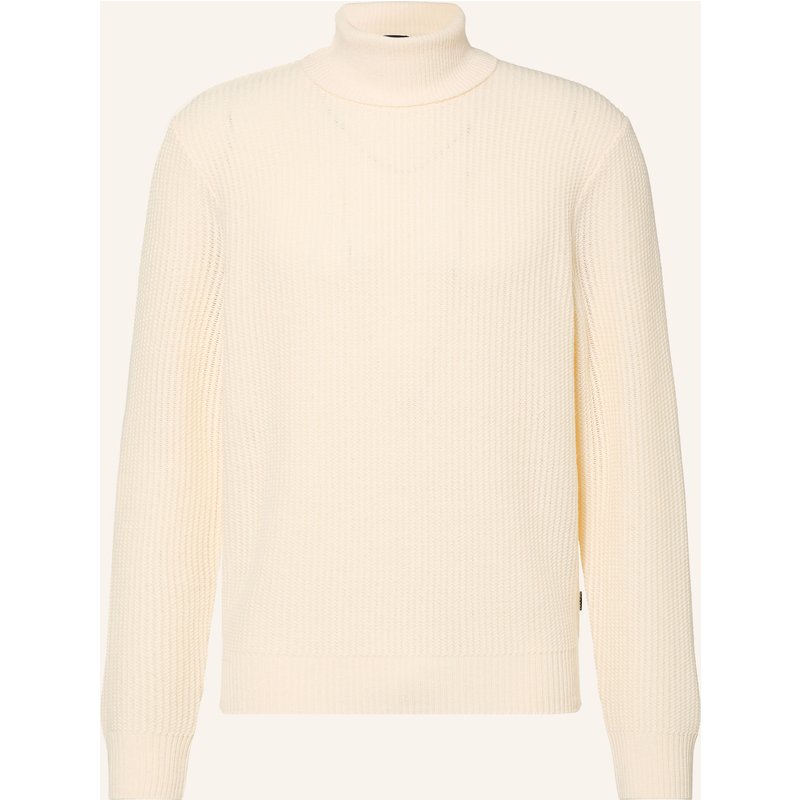 Boss Rollkragenpullover Fioccolo weiss