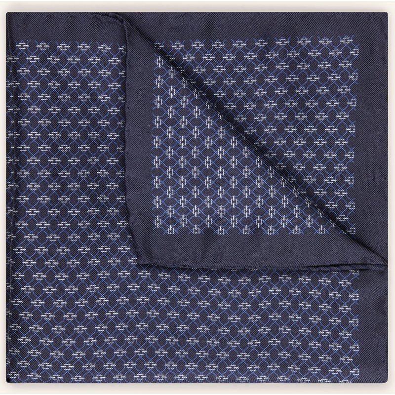 Boss Einstecktuch blau