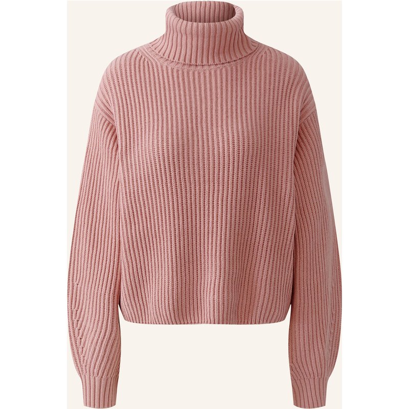 Oui Rollkragenpullover rosa