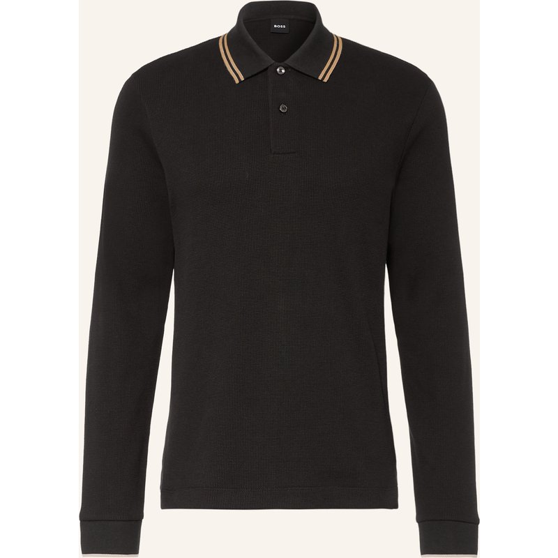 Boss Piqué-Poloshirt Pittman schwarz