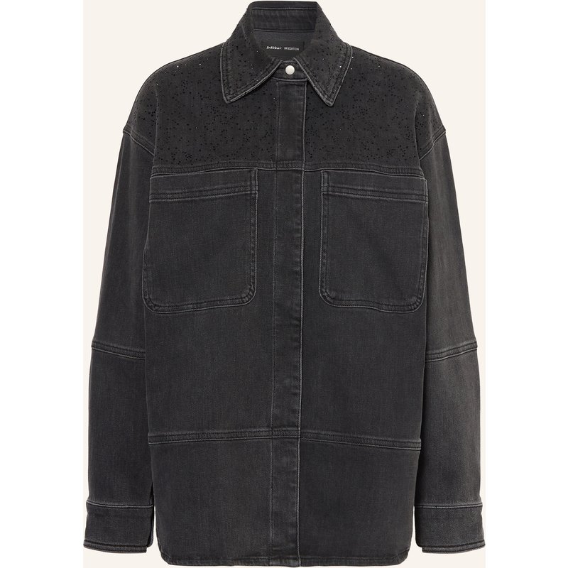 Inwear Jeansjacke Junaiw Mit Schmucksteinen grau
