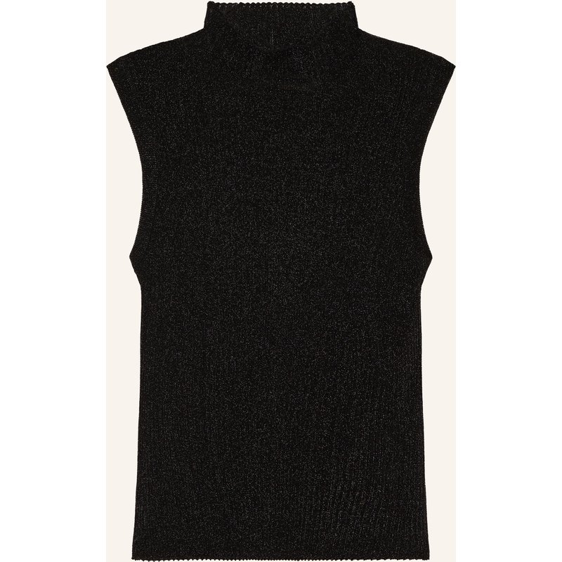 Mos Mosh Stricktop Mmimanja Mit Glitzergarn schwarz