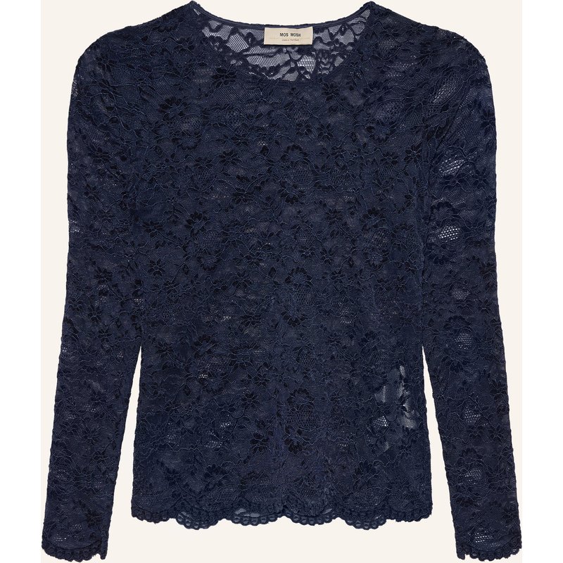 Mos Mosh Longsleeve Mmmiriel Aus Spitze blau