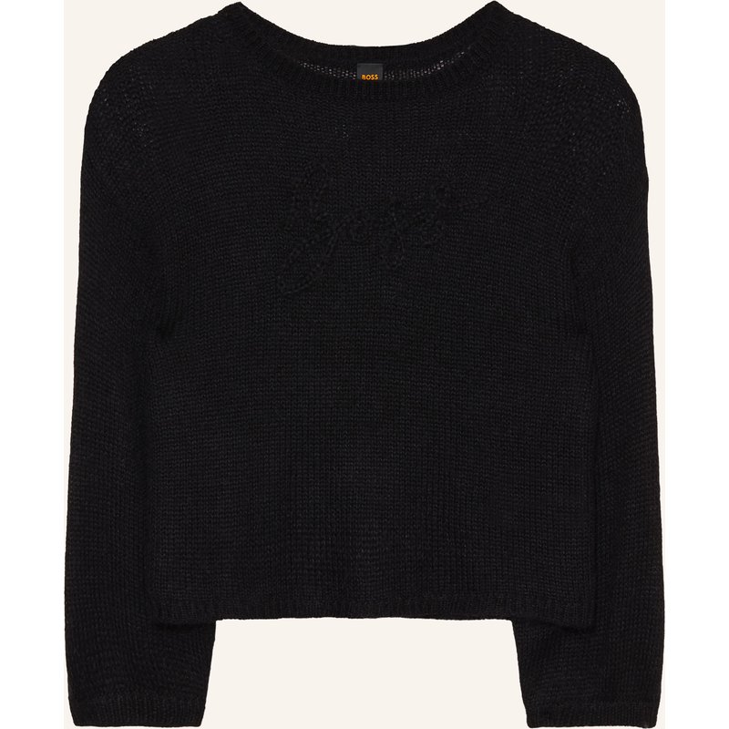 Boss Pullover Farazena Mit Mohair schwarz