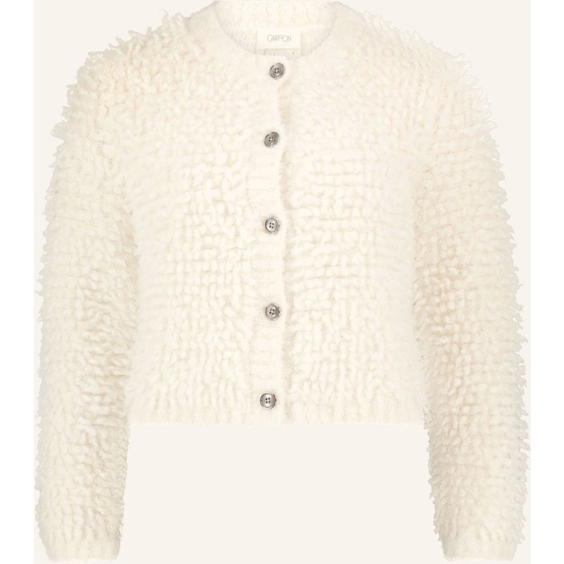 Cartoon Strickjacke weiss