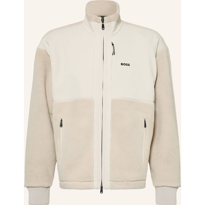 Boss Fleecejacke Sveedy Im Materialmix beige