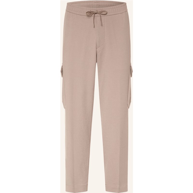 Boss Cargohose Urbanex Transit Tapered Fit Aus Flanell braun