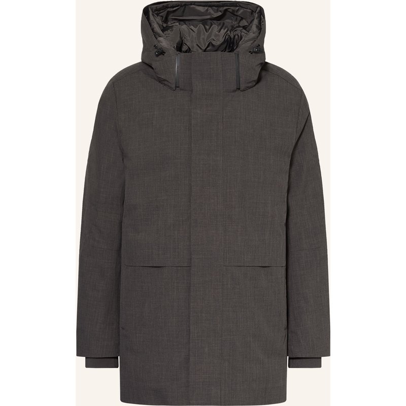 Calvin Klein Daunenjacke Mit Abnehmbarer Kapuze grau