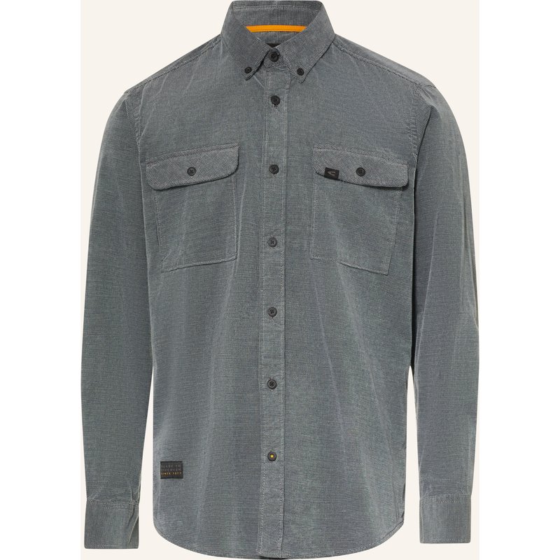 Camel Active Samt-Overshirt blau