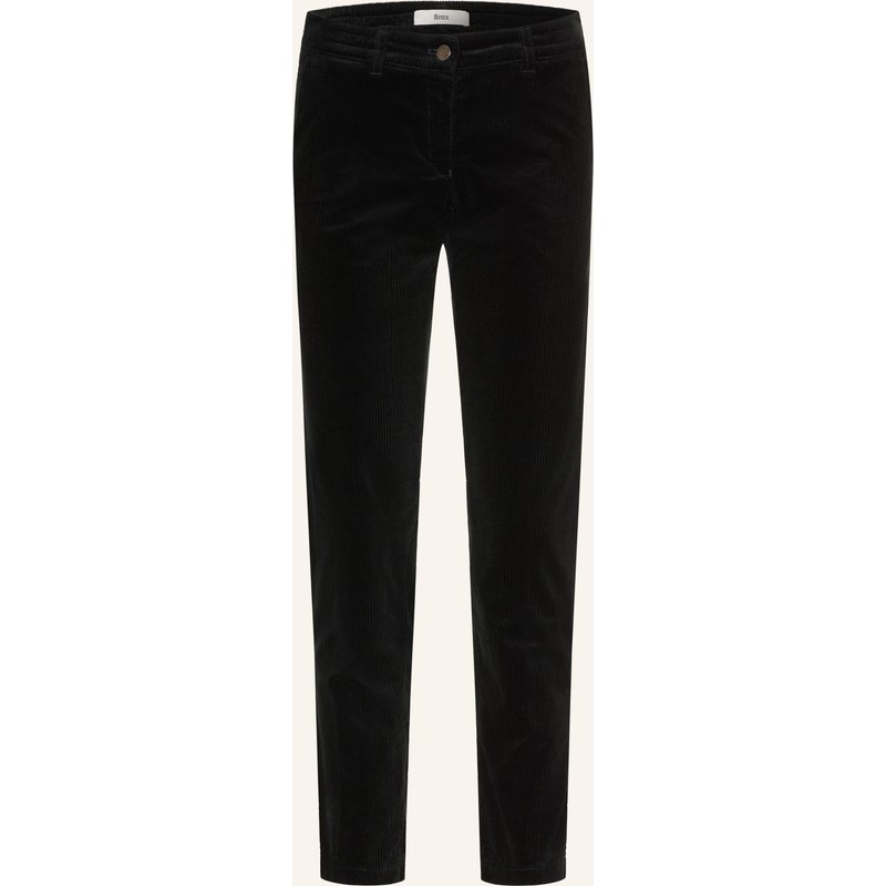 Brax Chino Maron S Aus Cord schwarz