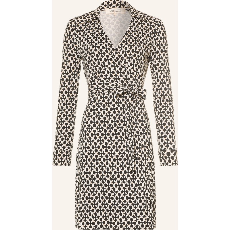 Diane Von Furstenberg Wickelkleid New Jeanne Aus Seide schwarz