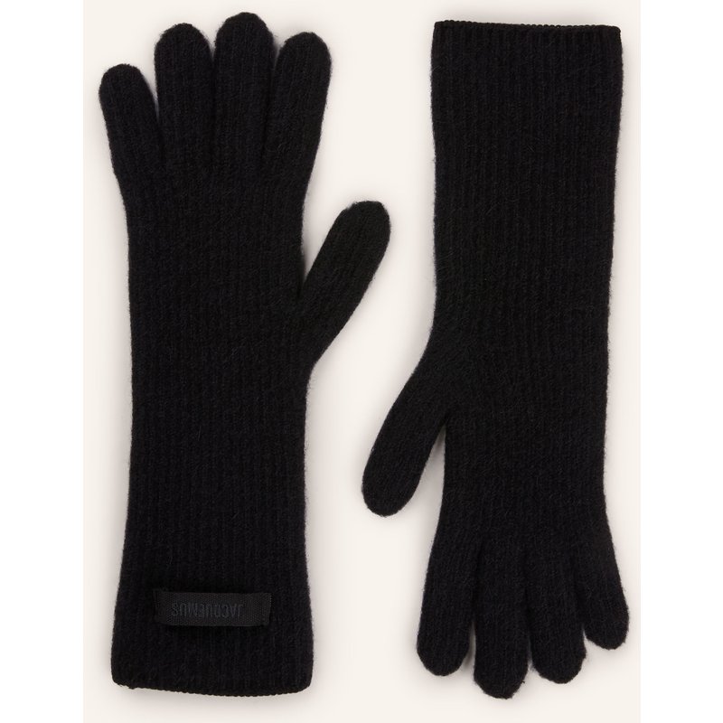 Jacquemus Handschuhe Les Gants Gros Grain Mit Alpaka schwarz