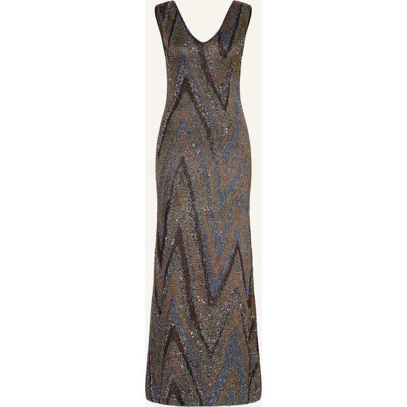 Missoni Abendkleid Mit Pailletten braun