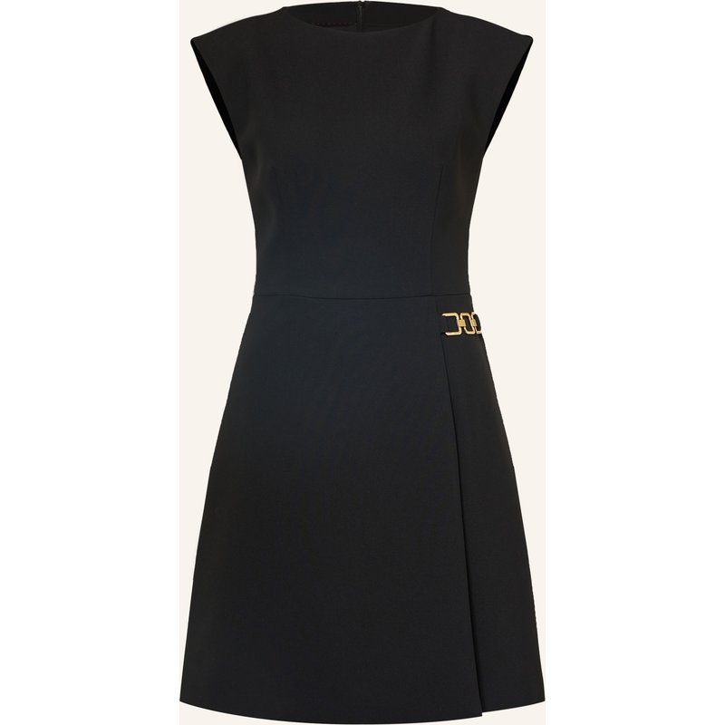 Hugo Kleid Kentu In Wickeloptik schwarz