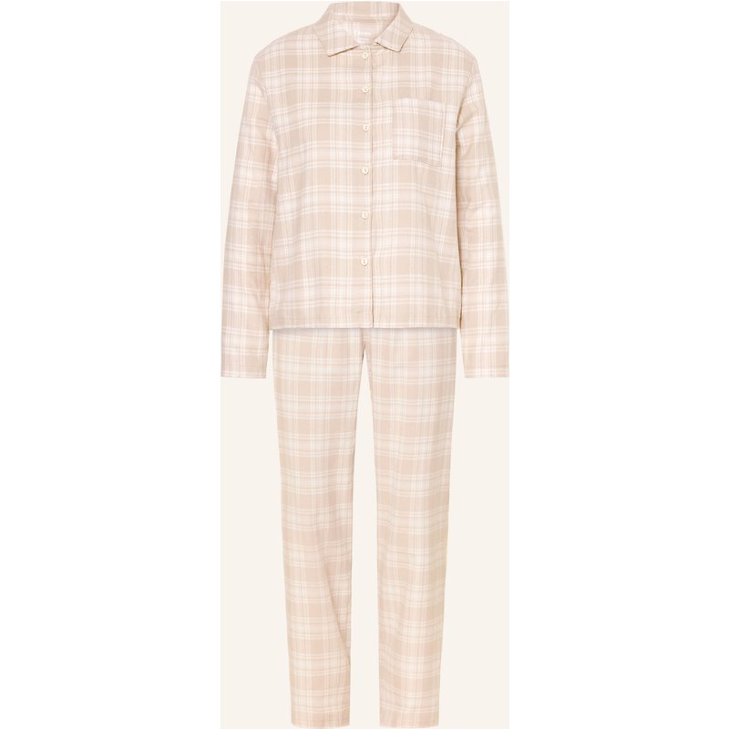 Calida Schlafanzug Serie Plaid Dreams Aus Flanell weiss