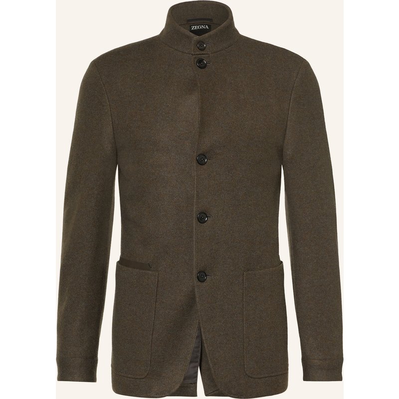 Zegna Jacke Conte Mit Cashmere gruen