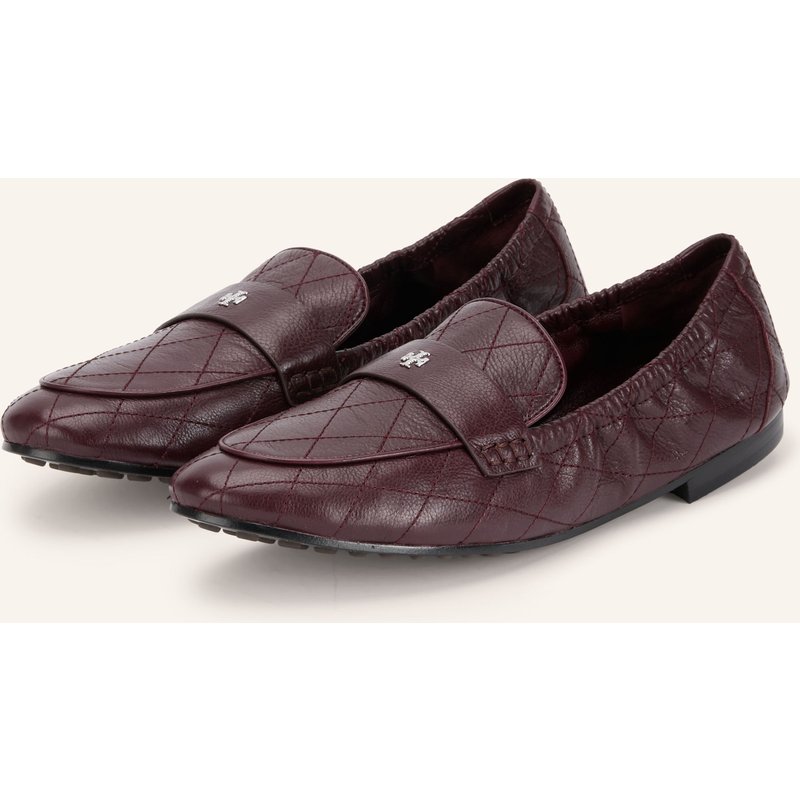 Tory Burch Loafer Quilted Ballet rot