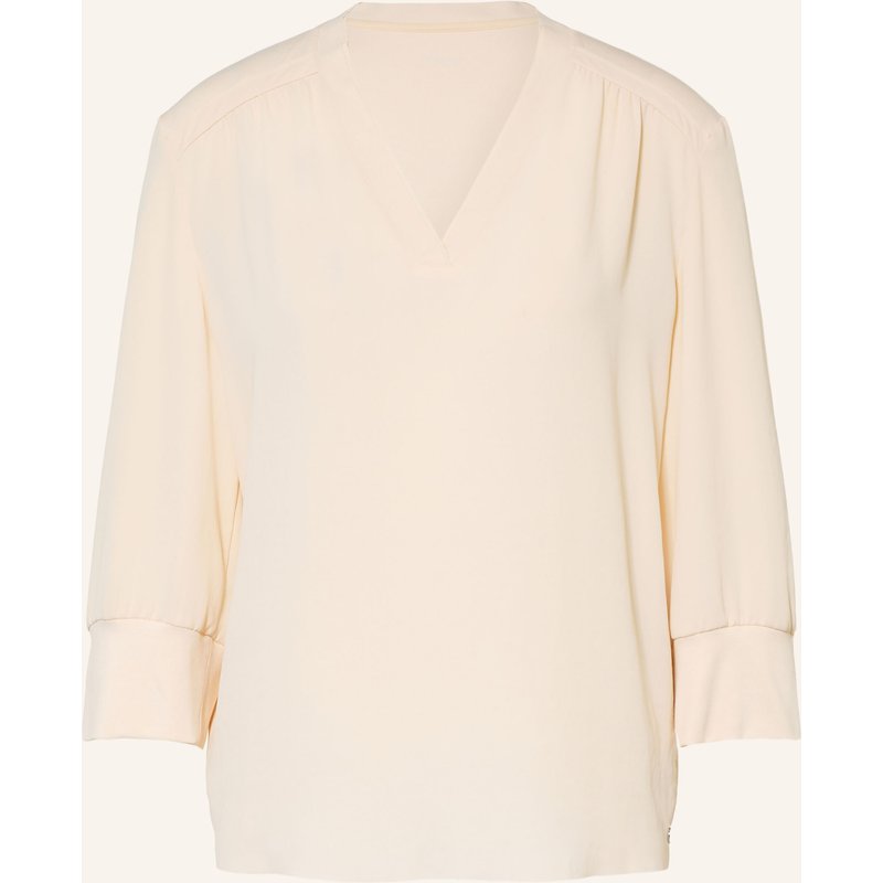 Marc Cain Blusenshirt Im Materialmix Mit 3/4-Arm beige
