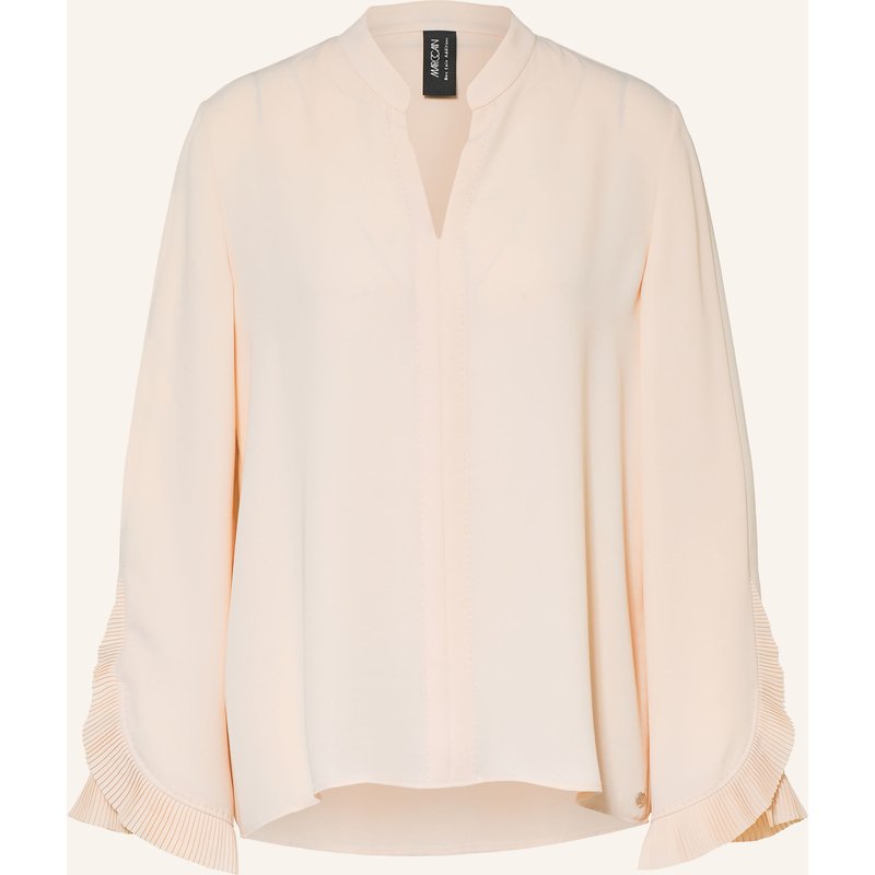 Marc Cain Satinbluse beige