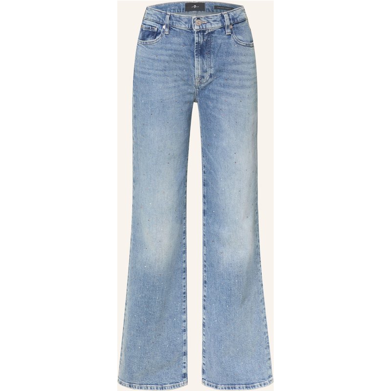 7 For All Mankind Bootcut Jeans Modern Dojo Mit Schmucksteinen blau