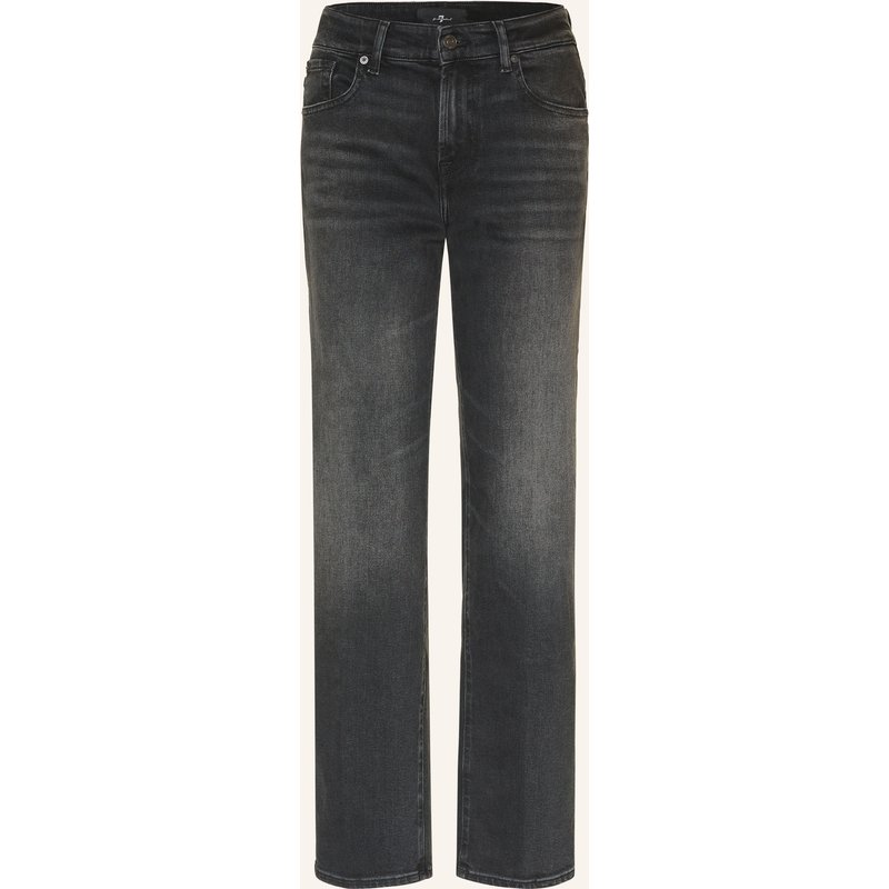 7 For All Mankind Straight Jeans Calie schwarz