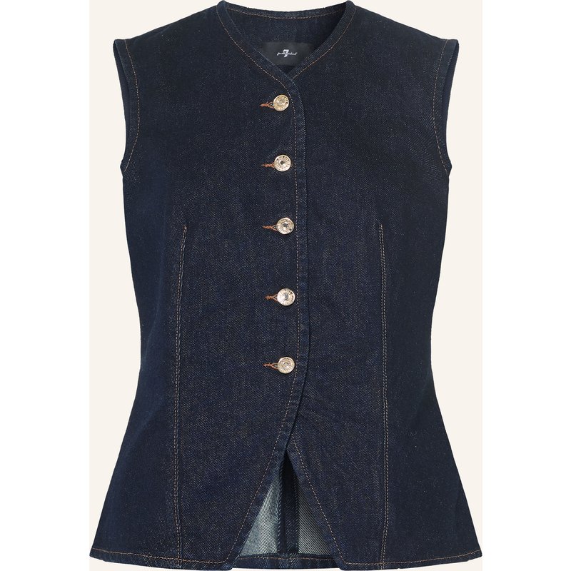 7 For All Mankind Jeansweste blau