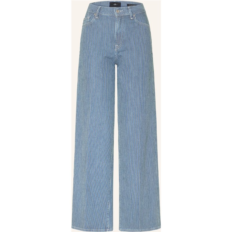 7 For All Mankind Wide Leg Jeans Tailorless Lotta blau