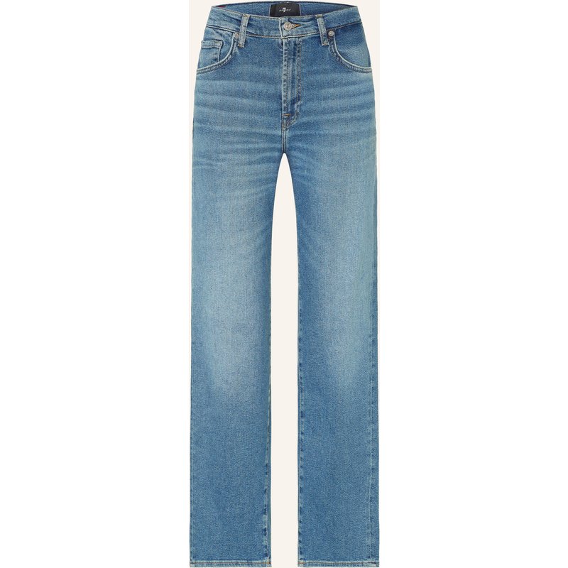7 For All Mankind Straight Jeans Stovepipe blau