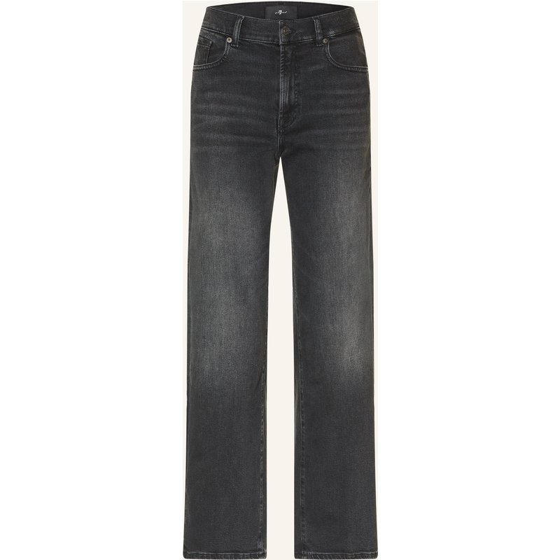 7 For All Mankind Straight Jeans Stovepipe Straight grau