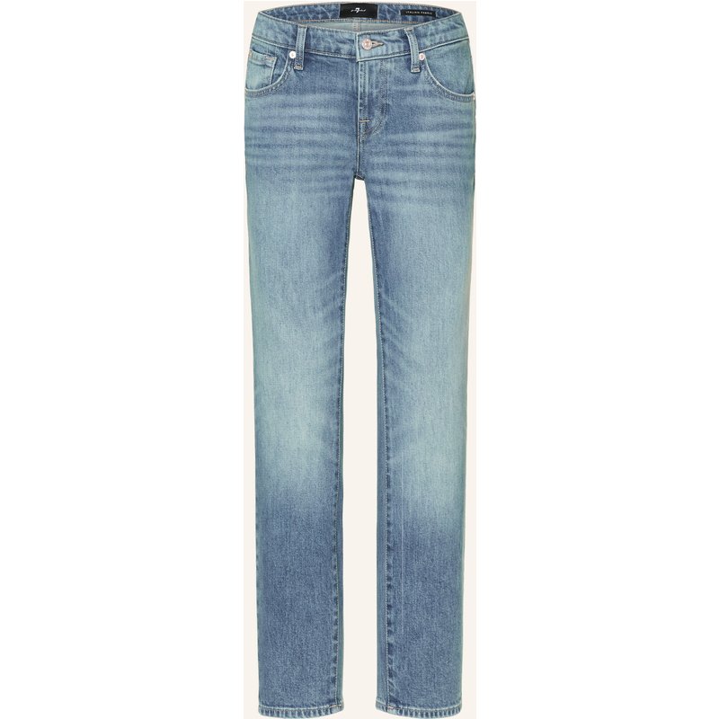 7 For All Mankind Straight Jeans Low Cigarette blau