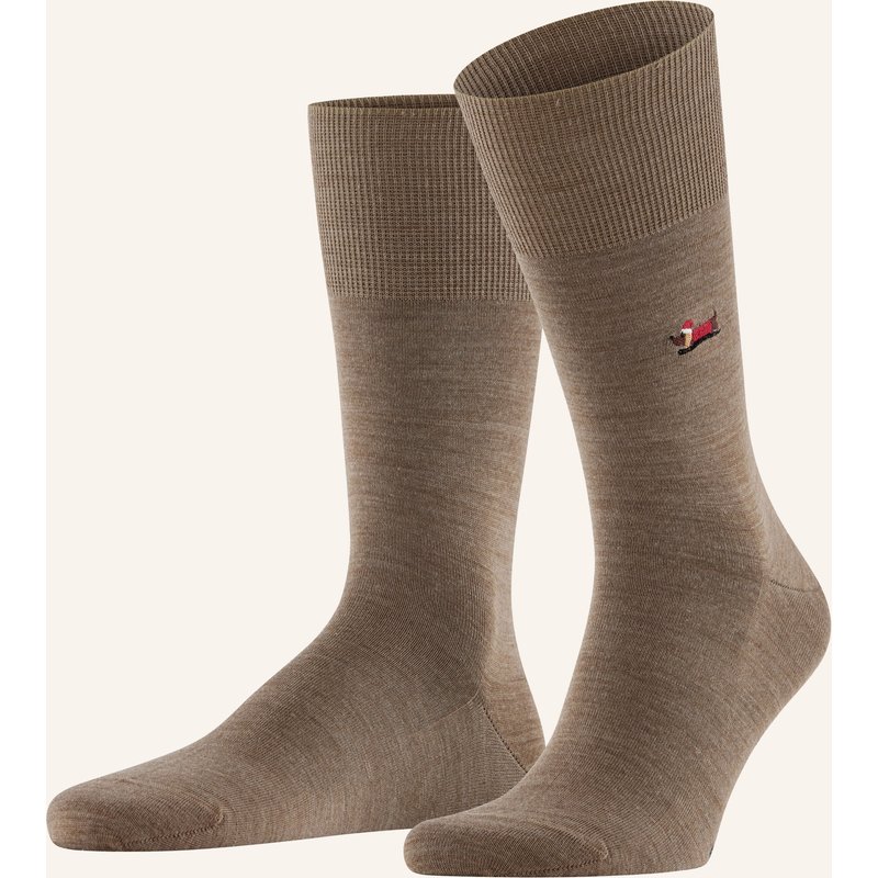 Falke Socken Airport X-Mas Dachshund braun