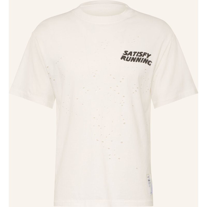 Satisfy Laufshirt Mothtech weiss