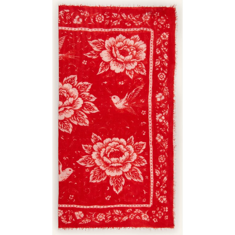 Mouleta Cashmere-Tuch rot