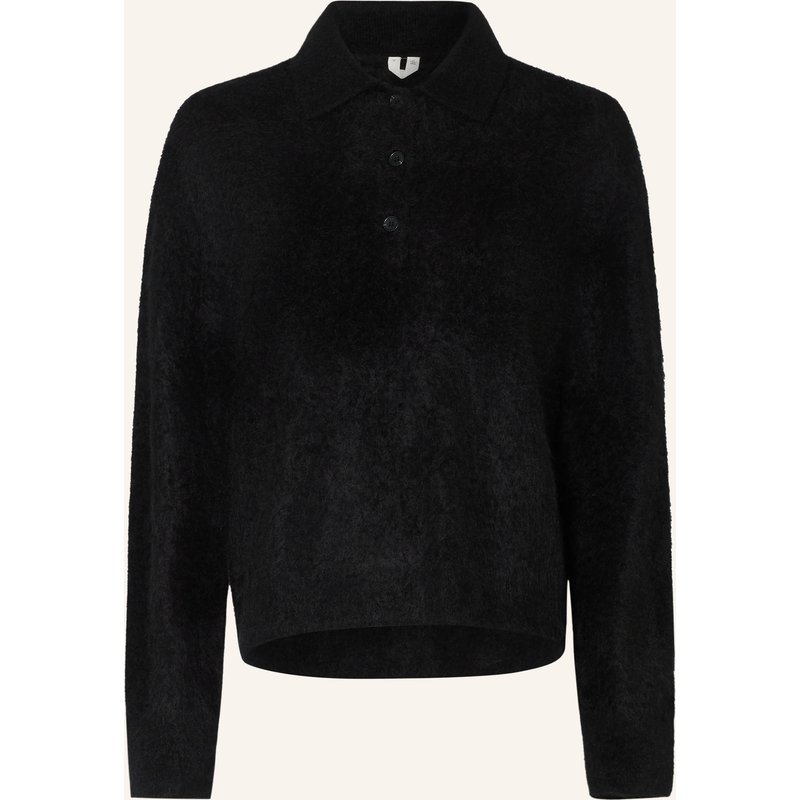 Arket Strick-Poloshirt Aus Cashmere schwarz