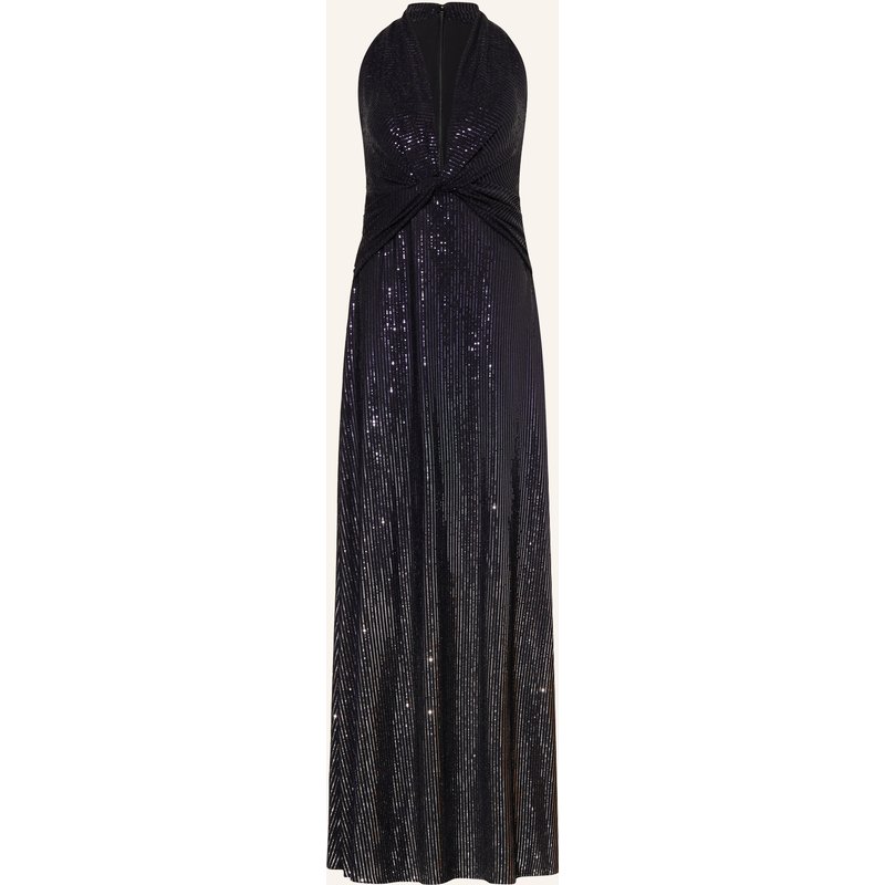 Talbot Runhof Abendkleid Aus Jersey Mit Glitzergarn blau