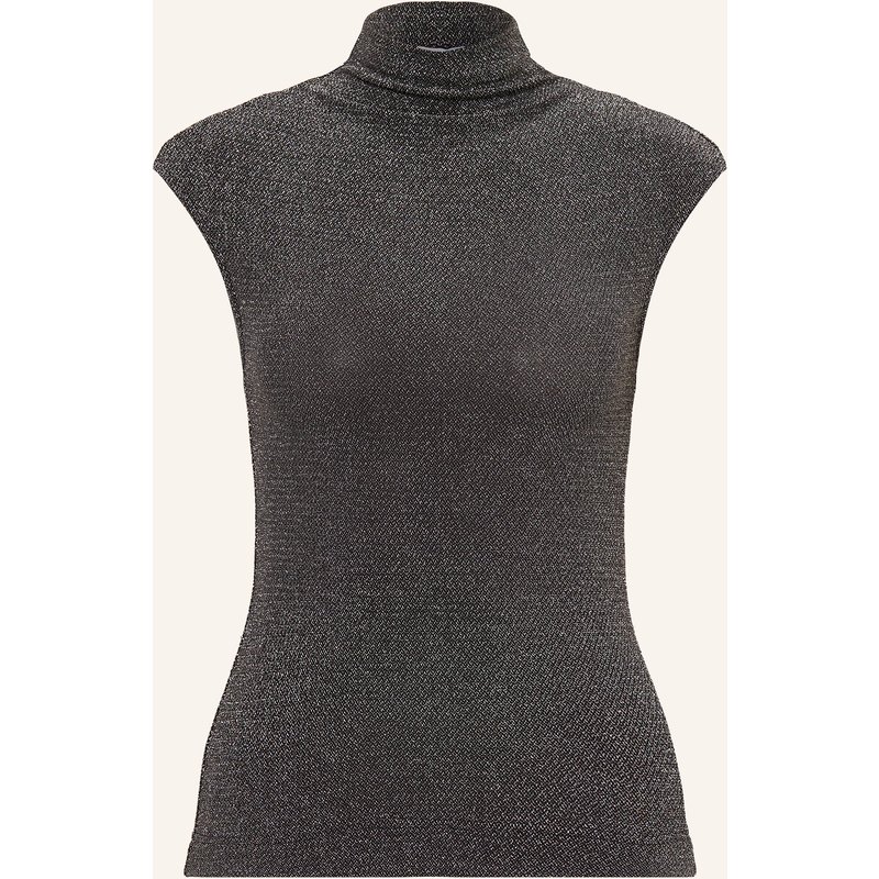 Reiss Top Seranne Mit Glitzergarn silber